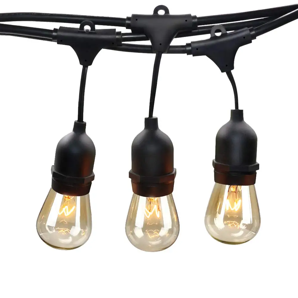 Waterproof 5M 10M LED Bulbs String Lights Indoor Outdoor Commercial Grade E27 Street Garden Backyard Holiday String Lighting