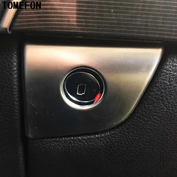 

For Ford Edge 2015 2016 2017 ABS Chrome Console Glove Compartment Cubbly Hole Key Hole Cap Sticker Trim