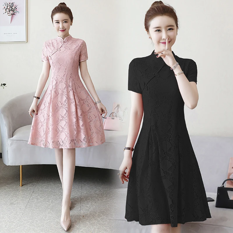 

Summer Cheongsam Vintage Chinese Women Elegant Dress Embroidery Bride Wedding Qipao Cheongsam Chinese Traditional Dress Retro