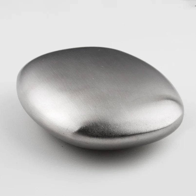 Kitchen Bar Stainless Steel Anti-odor Soap Onion Fish Garlic Odor Absorber Oval Shape Metal Eliminating Odor Tools