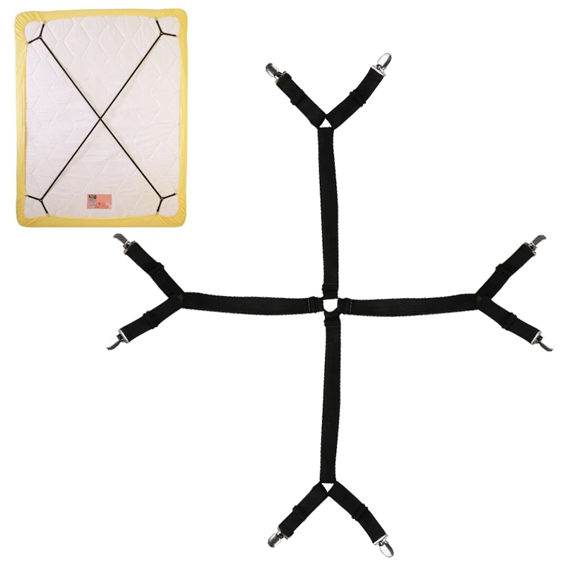

Bed Sheet Clip Mattress Fasteners Useful Elastic Cover Blankets Grippers Holder Fixing Slip-Resistant Belt Laundry Products