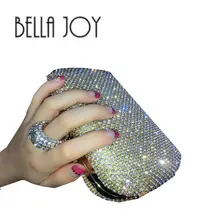 BELLA радость бриллиантами вечерняя сумка, сумка с инкрустацией, женщинам, стразы, сумка для банкета женский клатч