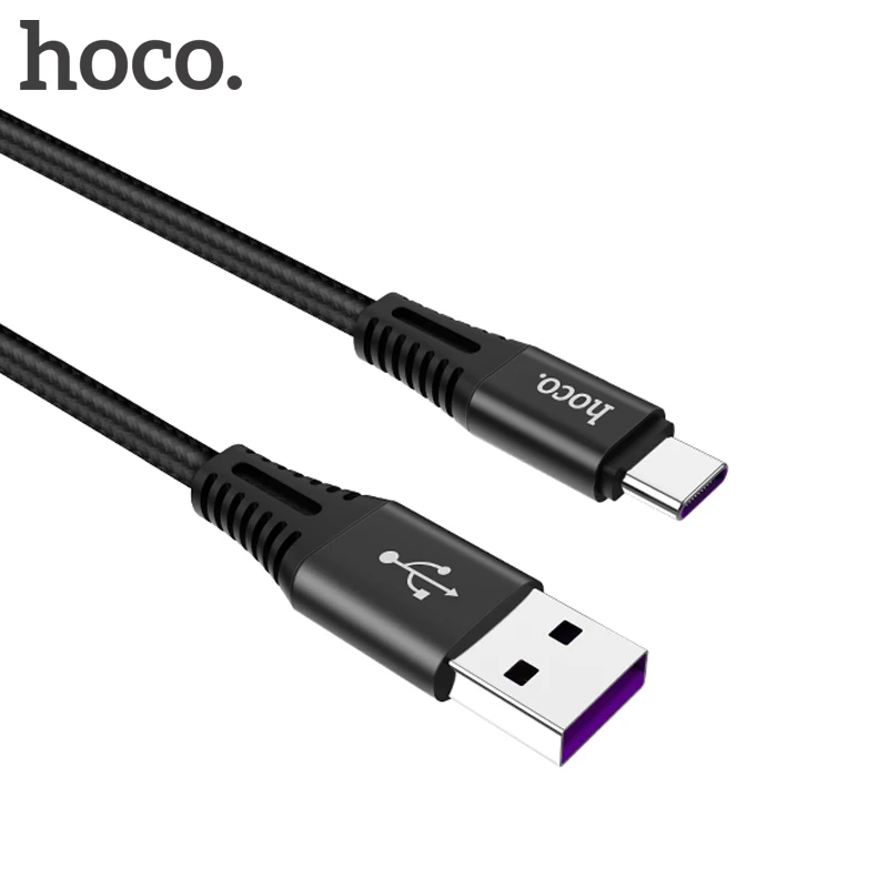 HOCO большой ток 5A usb type C кабель для быстрой зарядки type-C для переключателя Xiaomi huawei P10 P9 mate 9 зарядное устройство USB-C кабель для синхронизации данных