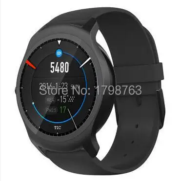 Лучшие продажи 1,2 ГГц двухъядерный процессор MT2601 круглый oled ticwatch 2 smartwatch телефон часы Поддержка gps wifi pk kw88 s99