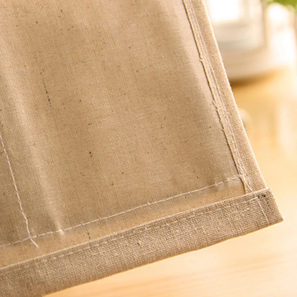 القطن الكتان 4 جيوب القطن الكتان حقيبة تخزين قابلة للحمل الحائط خزانة حديقة معلقة الجدار الحقيبة التجميل لعبة المنظم