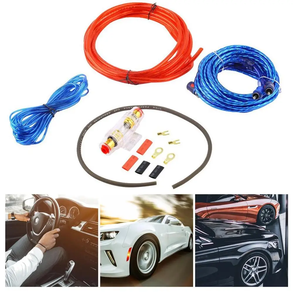 "Metal 800W 14GA Car Audio Subwoofer Amplifier AMP Wiring Fuse Holder