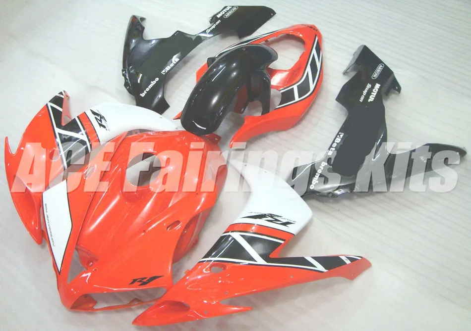 

New Injection mold Fairing kit fit for YAMAHA YZFR1 04 05 06 YZF R1 2004 2005 2006 YZF1000 ABS Fairings set Orange white black