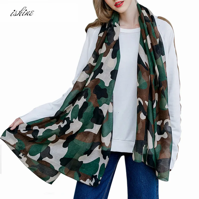 Army Green Scarf Wraps Women Autumn Winter Ladies Scarf Shawl Fashion