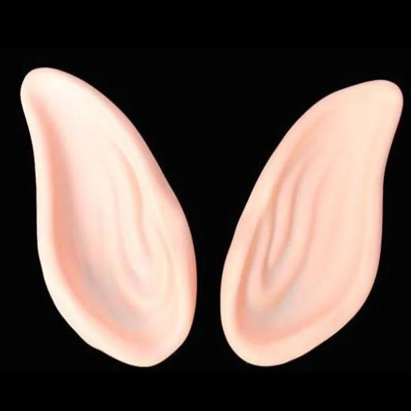 

Funny PVC Fairy Pixie Fake Elf Ears Halloween Mask New Party Mask Scary Halloween Decoration Soft Pointed Prosthetic Ears
