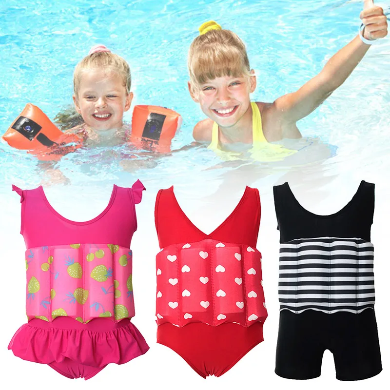 

Children Detachable Adjustable Swimsuit 1-Piece Float Toddler Life Jacket BM88