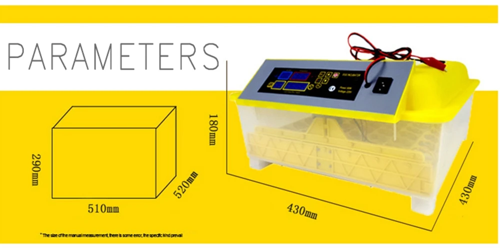 Низкая цена 12V 220 В птицы Machine48 цифровой Температура полностью автоматический инкубатор для курицы, утки, перепела попугай