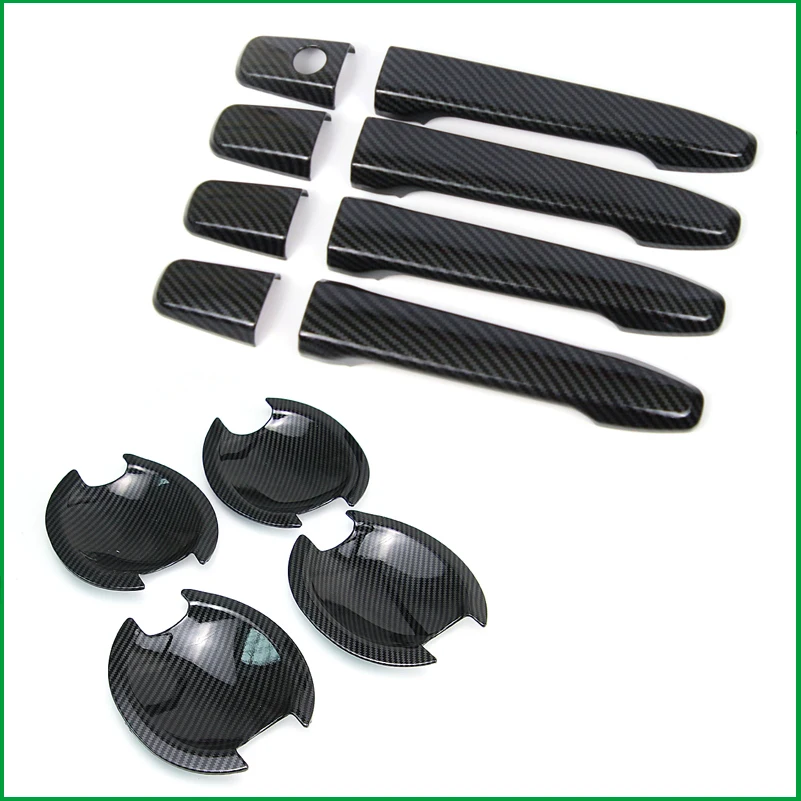 Для Mitsubishi Lancer Sedan EX EVO 2009 2010 2011 2012 2013 2014 2015 ABS углеродная печать дверная ручка Чаша