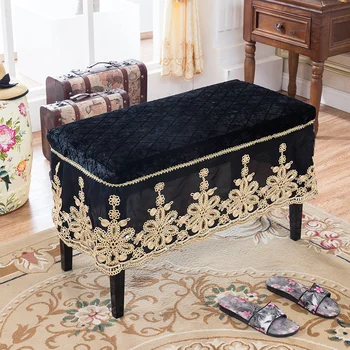 

Piano stool cover shoe bench stool cover makeup stool cover European lace dining chair seat cover