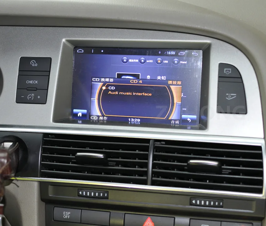Sale 7 inch RAM 2G Android Quad Core CAR DVD For AUDI A6L 2008 2009 2010 2011 for Audi Q7 2005-2009 GPS Navigation WIFI BT MAP 14