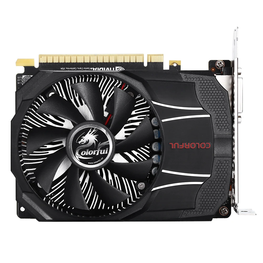 Красочные GTX1050Ti мини OC 4G новый игровой Графика карты 7000 мГц/4G B/128bit/GDDR5 видеокарта с