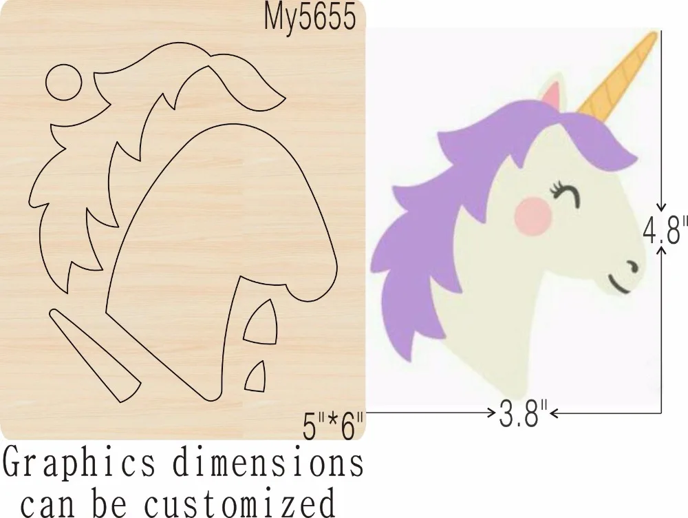 

Unicorn new wooden mould cutting dies for scrapbooking Thickness-15.8mm