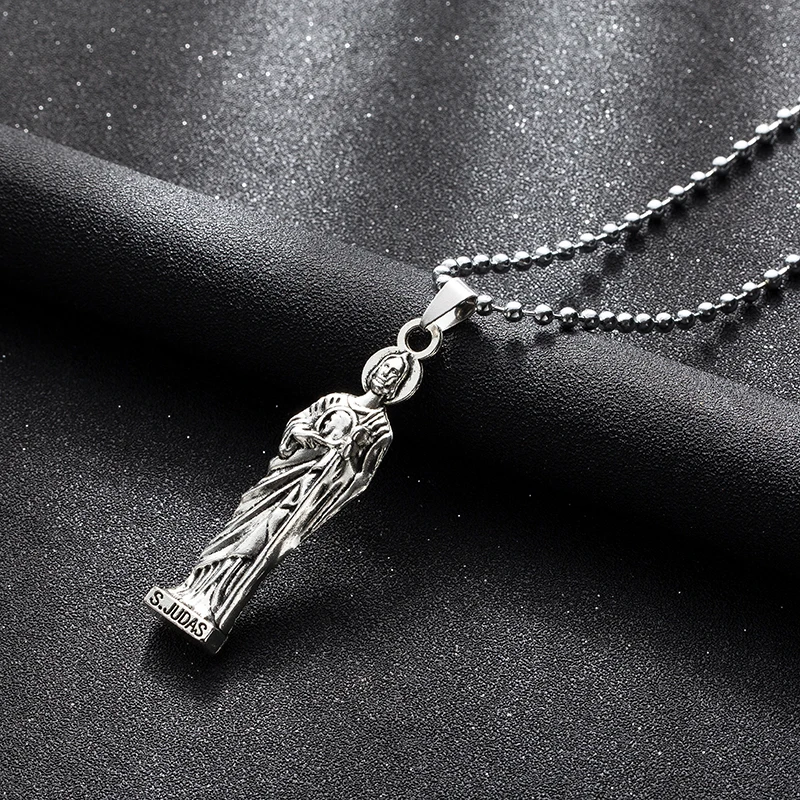 "S. JUDAS" ученик слова Кулон Иисуса ожерелье из цинкового сплава ожерелья с распятием для Рождественский подарок