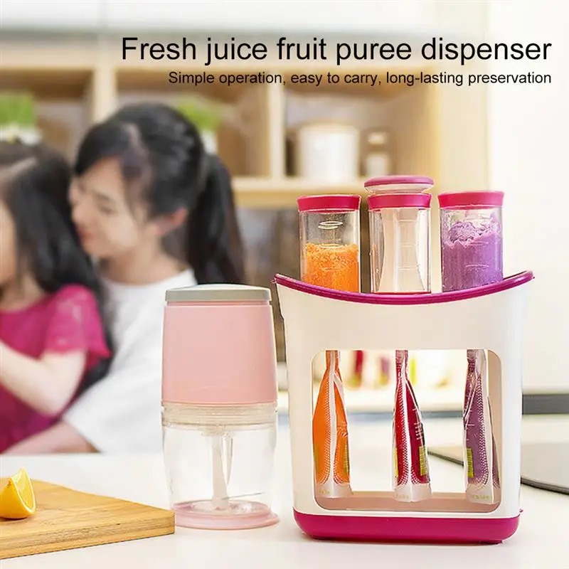 Newborn Feeding Accessories Baby Food Containers Baby Food Maker Child Fresh Fruit Juice Distributor Infant Strawberry Storage