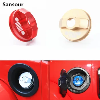 

Car Inner Gas Door Fuel Tank Cap Alloy Oil Filler Tank Cover For Jeep Wrangler JK Unlimited Rubicon Sahara 2 4 Door Sansour