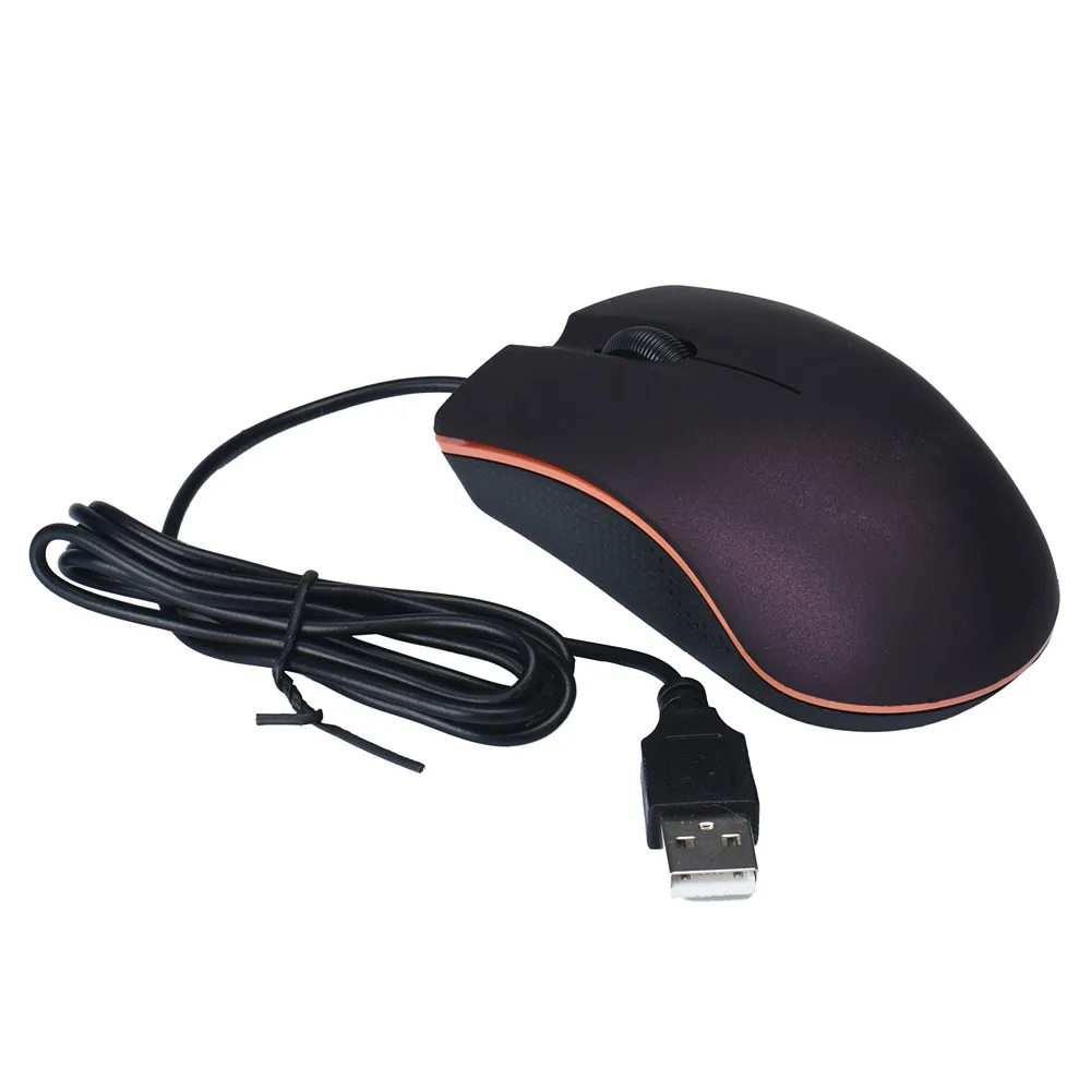 Оптическая USB светодиодная Проводная игровая мышь Офисная эргономичная для ПК