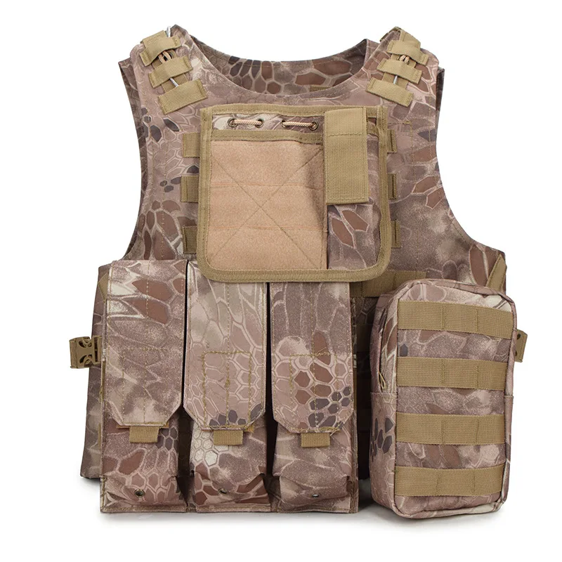 

Men's Army Combat Molle Equipment Hunting Protection Camouflage Waistcoat Tactical Vest Military Unloading Airsoft Camo Vest