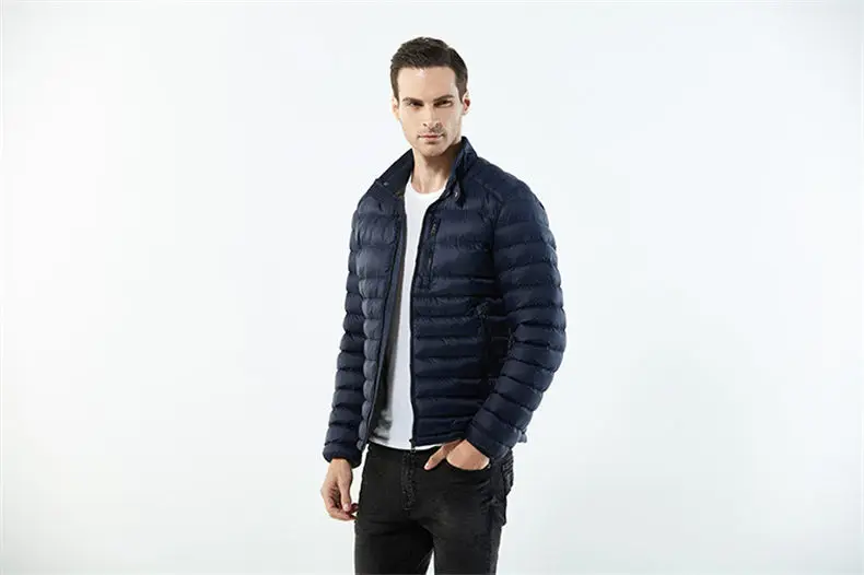 Brand Mens Jackets Wind Water Resistant Autumn Winter Stand Collar Male Jacket Coats Men Zipper Pockets US EU Size Machine Wash 11