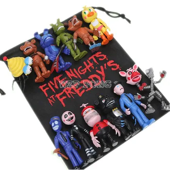 

12 Pcs/set Game FNAF Five Nights At Freddy's Toy Funtime Freddy Foxy Sister Location Horror Gam Kids Model Light Movable Toys