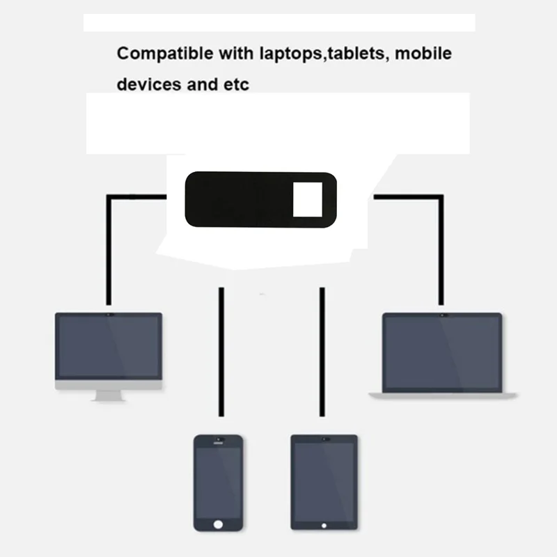 3 шт пластиковая камера щит наклейки ноутбук ПК планшетный ПК Мобильный анти-хакер подписывающаяся защита конфиденциальности Обложка Черный(квадрат)#8