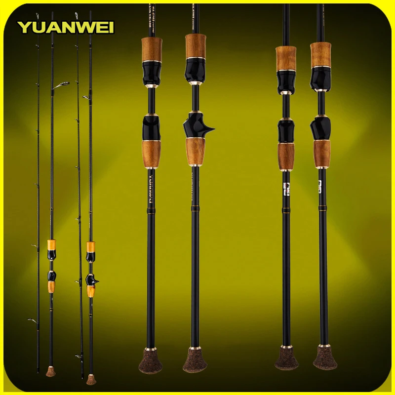 

Yuanwei Casting Spinning Fishing Rod Fast Action 1.8M 2.1M M/ML/MH Power Aluminum guide Carbon Fiber Fishing Rod C029