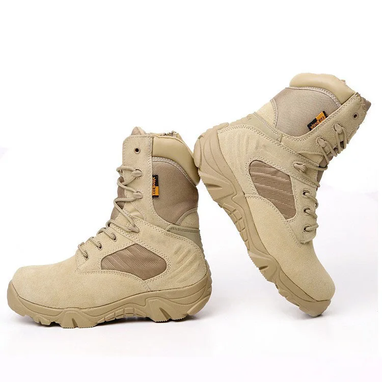 Сезон осень-зима; мужские военные ботинки; Delta Special Force; тактические ботинки в стиле пустыни; армейские рабочие ботинки; кожаные мужские зимние ботинки