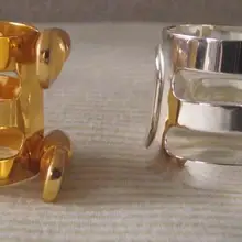 2 шт.: идеальная Красивая Alto Eb Лигатура для саксофона