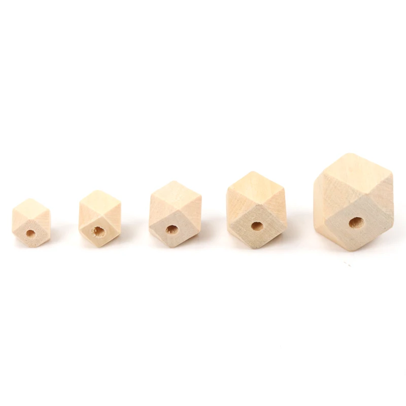 10mm 12mm 14mm 16mm Natürliche Faceted Holz unfinished geometrische Spacer Perlen Für Schmuck machen Handmake DIY zubehör MT0212/12