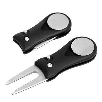 

1 Pcs Golf Divot Tool Repair Switchblade Tool Pitch Groove Cleaner Golf Pitchfork Golf Accessories Putting Green Fork Dropship
