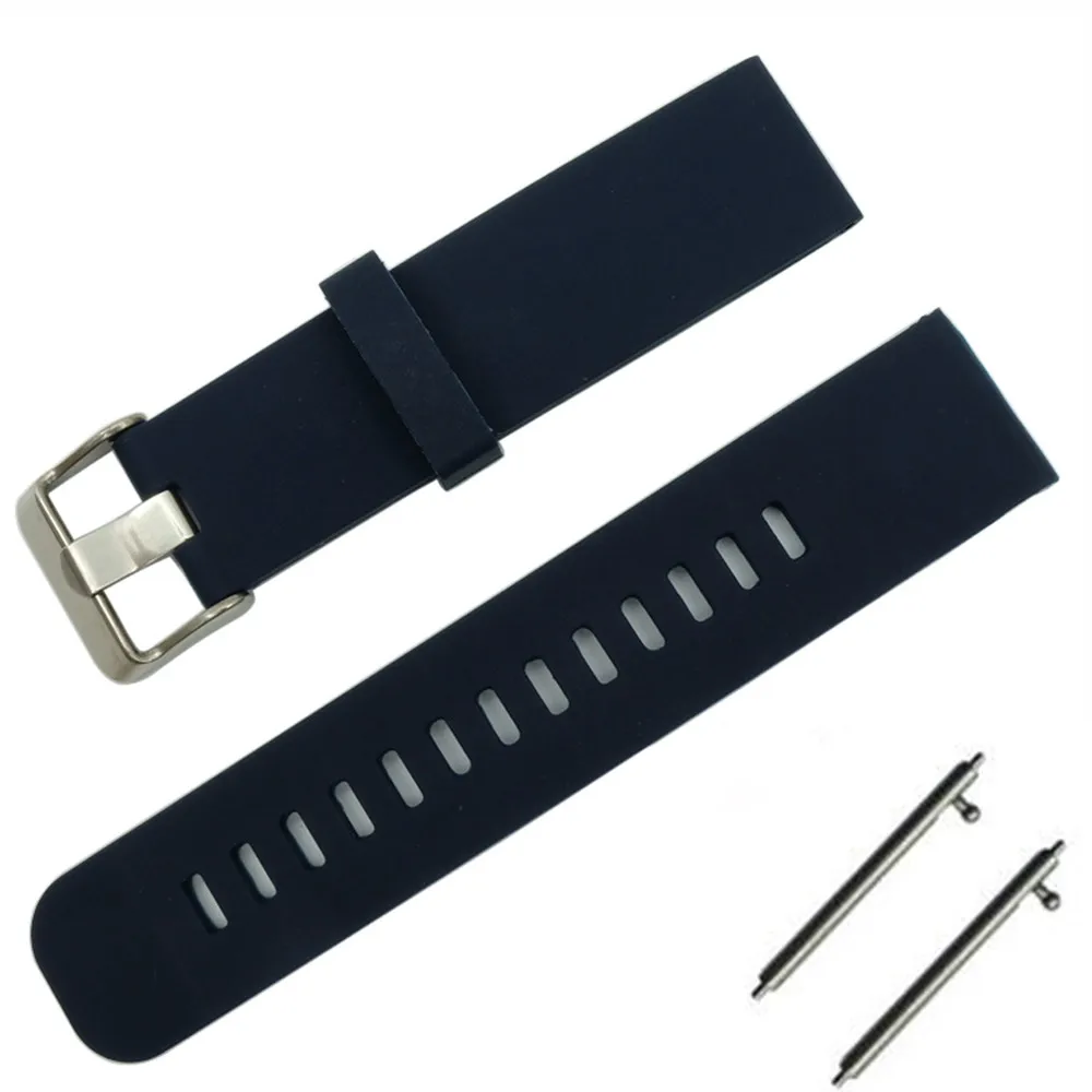 18 мм/20 мм/22 мм для Motorola Moto 360 2 Gen 46 Samsung Gear2 R380 R382 силиконовый резиновый