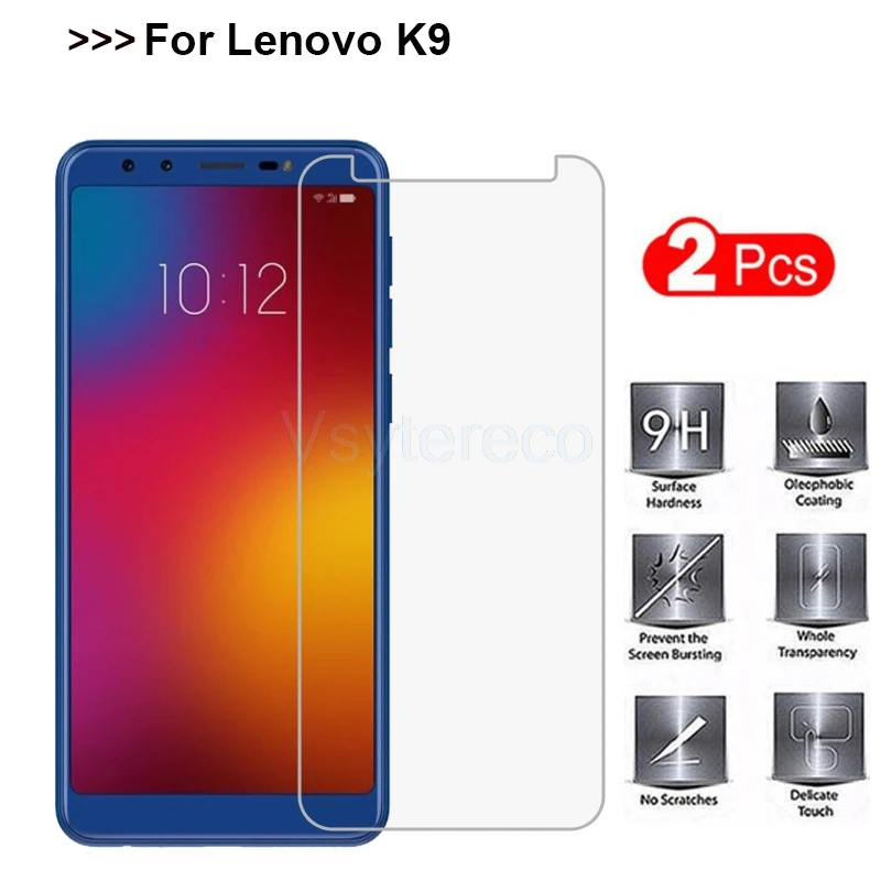 

2PCS Tempered Glass For Lenovo A5 K5 Note 2018 Screen Protector Phone Film Lenovo K320T K5 K350T K5S K5Pro K5 Play K9 Case Glass