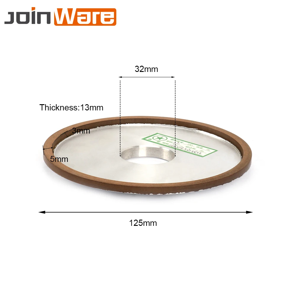 125 мм Алмазный шлифовальный диск роторный абразивный инструмент Карбид Металл Сталь для фрезерного инструмента 13 мм толщина 150
