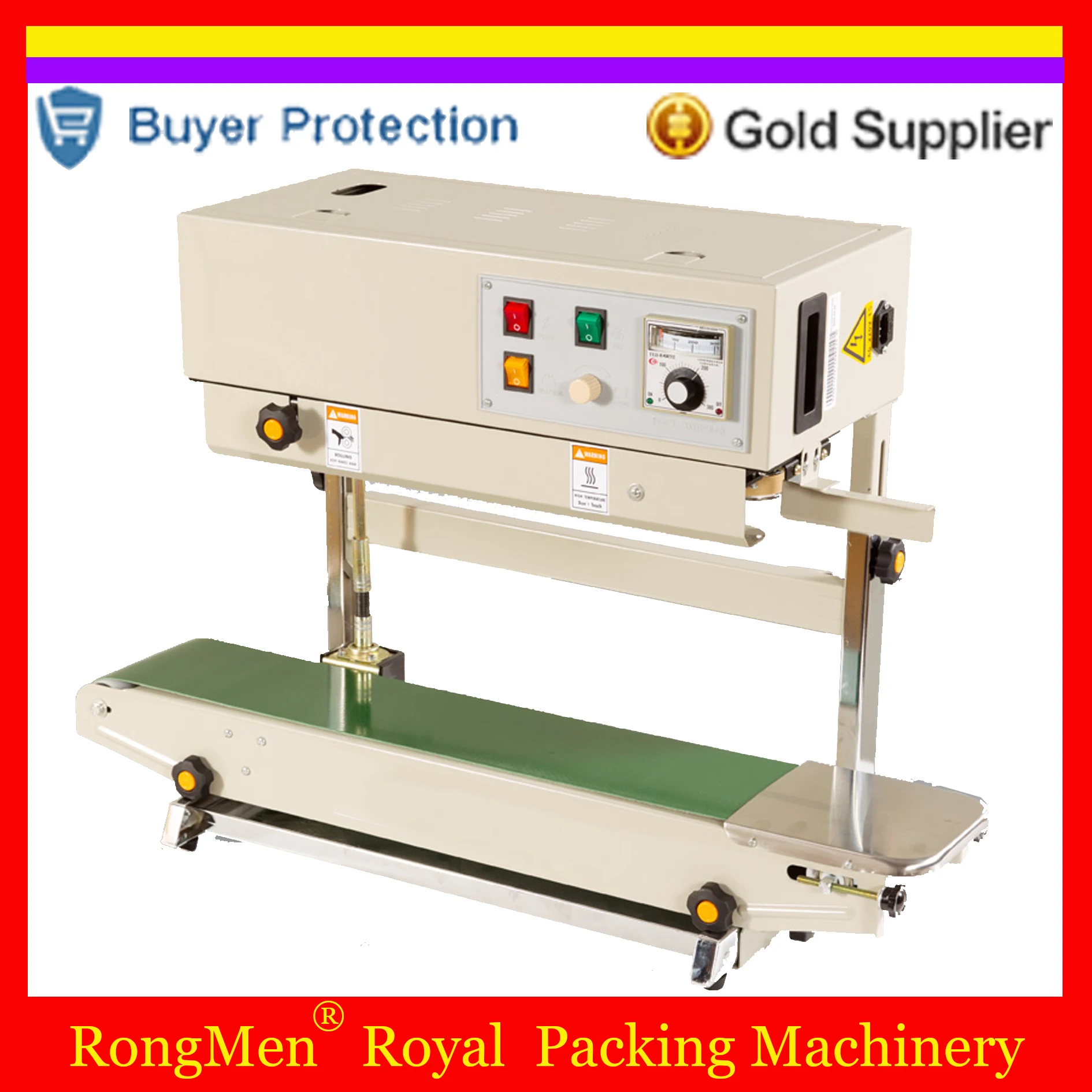 Pouch Vertical Automatic Film Impulse Sealer Semi Auto Impulse Sealing