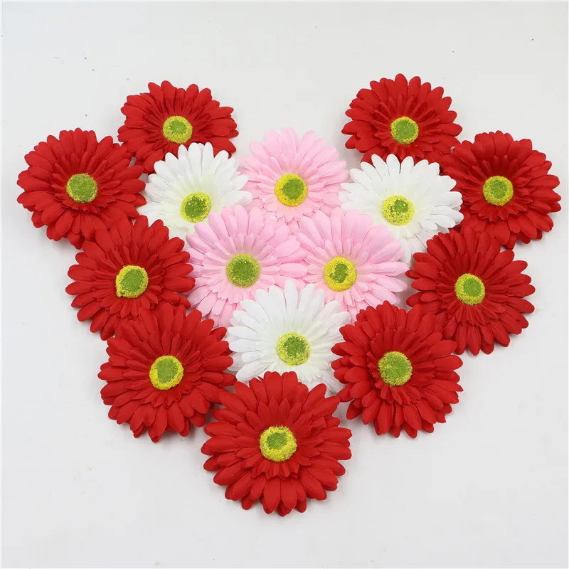 decorative flowers artificial silk gerbera daisy flower heads sunflowers for diy hair accessories garment home decoration - Decorative Flowers decorative flowers artificial silk gerbera daisy flower heads sunflowers for diy hair accessories garment home decoration - Decorative Flowers