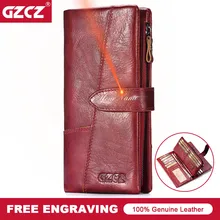 GZCZ женский кошелек из натуральной кожи гравировка женский длинный кошелек для монет Portomonee подарок для леди деньги держатель для карт Vallet Handy GZCZ женский кошелек из натуральной кожи гравировка женский длинный кошелек для монет Portomonee подарок для леди деньги держатель для карт Vallet Handy