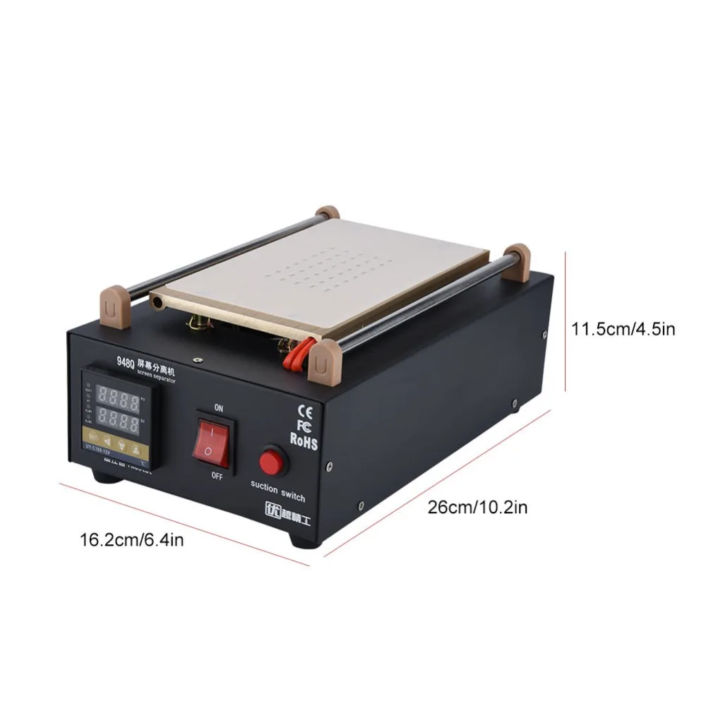 400W Профессиональный 7in LCD сенсорный экран вакуумный сепаратор машина для