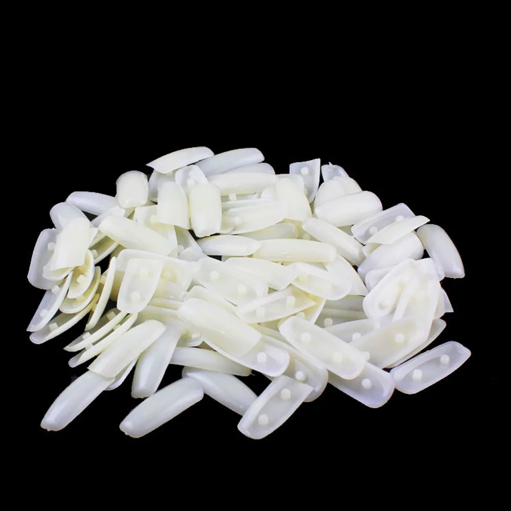100 pc Натуральное белое украшение для ногтей Таблица отображения цветов лака для ногтей дисплей Aug4