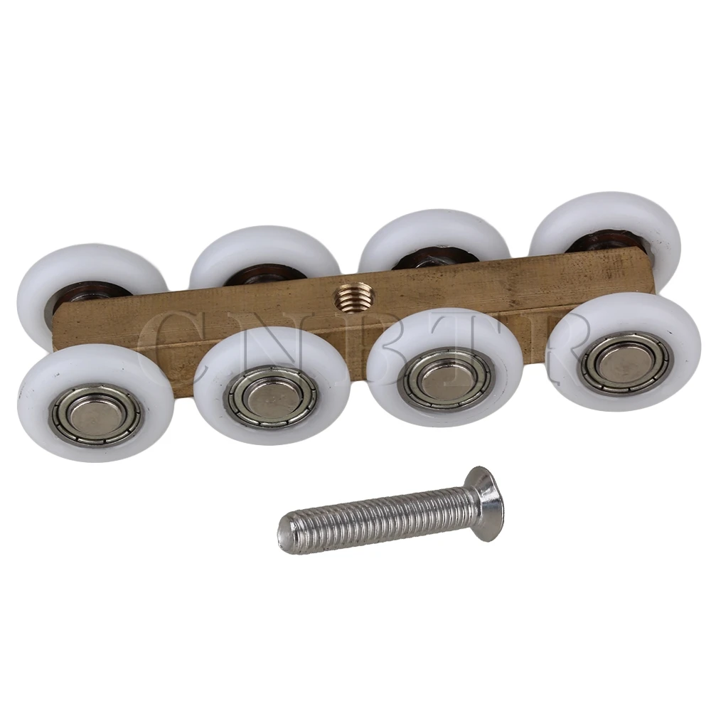 CNBTR Shower Glass Door Sliding Rails Pulley 23mm Spacing Eight wheeled