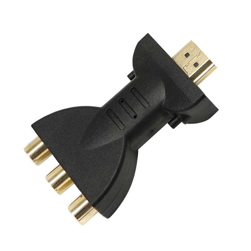 Позолоченный HDMI в 3 RGB RCA видео аудио адаптер AV компонентный преобразователь 720P 1080P цифровой сигнал для HDTV DVD аудио кабель