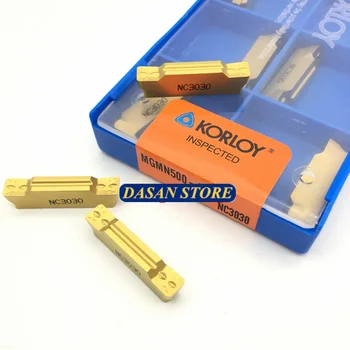 

10pcs MGMN500 NC3030 PC9030 PC5300 Carbide Inserts 5mm Original Blade CNC Lathe Turning Tool Cutter for Steel Stainless Steel