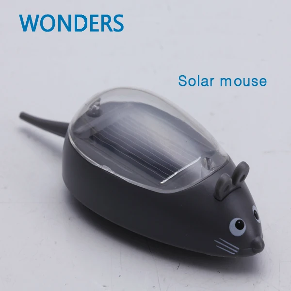 

Kids Solar Toys Power Energy Solar Mini Mouse Black Children Teaching Fun Gadget Toy Gift For Kids Solar Energy Toys