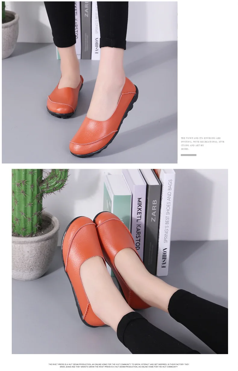 Women Flats Shoes Woman New Moccasins Loafers Women Casual Shoes Genuine Leather Fashion Classic Driving Woman Footwear