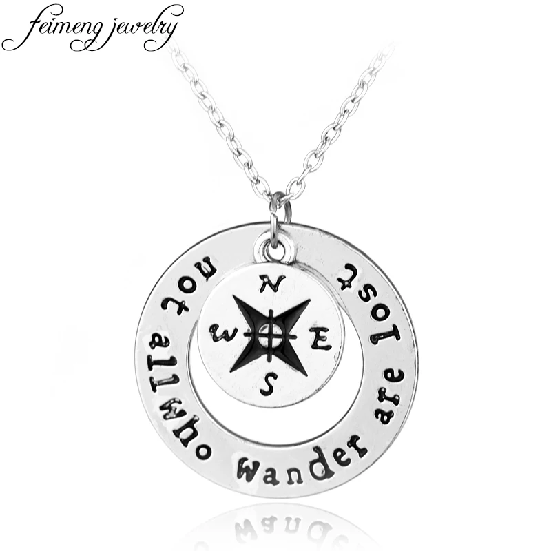 Женское ожерелье с подвеской не все кто теряется|compass pendant necklace|pendant necklacenecklace for men |