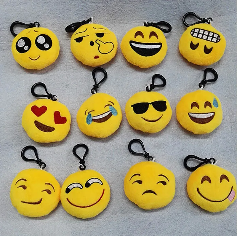 hot gift Keychain Cute Smiley Emoticon Amusing Key Chain Holder pp