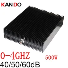 Телеком использовать 500 Вт радиочастотный аттенюатор N Мужской к N женский DC-4G 40-60 дБ затухание RF коаксиальный разъем аттенюатор телекоммуникационный питатель конвертер