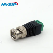 10 шт./лот 2,1x5,5 мм DC Мощность штекер BNC разъем переходник с разъёмом типа «мама» для постоянного тока Камеры Скрытого видеонаблюдения Питание для IP CCTV камера Камера